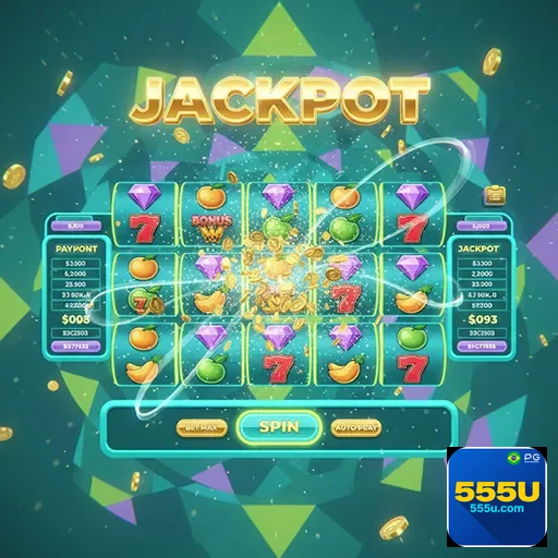 Jogadores desfrutando o diversificado mundo dos slot games na 555u Brasil