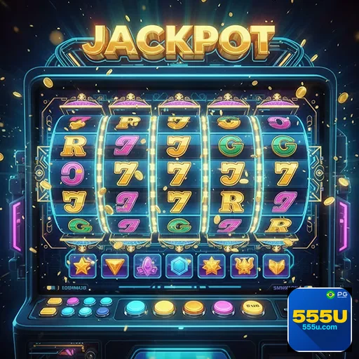 Imagem relacionada a slots no site 555u, destacando opções de jogos de caça-níqueis online