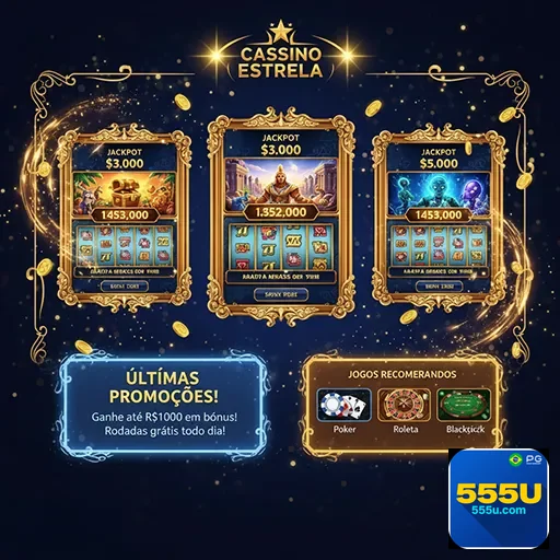 Imagem de uma página inicial do site 555u, com design moderno e destaque para serviços de tecnologia.